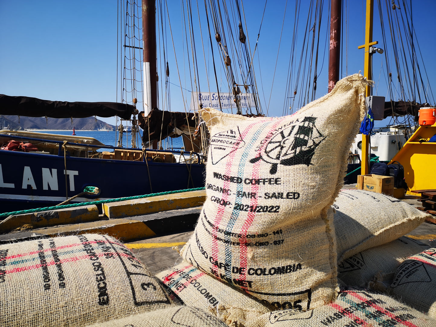 Gesegelter Kaffee aus Kolumbien